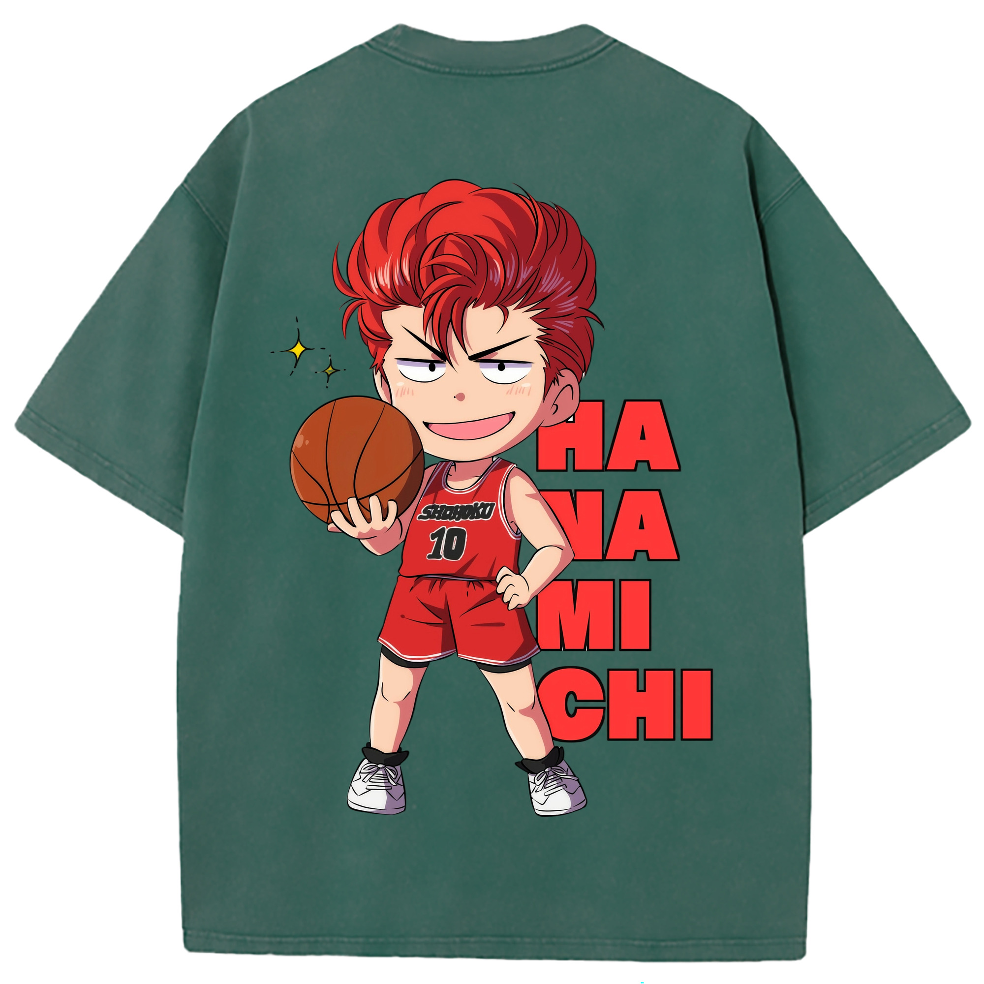 （画像用） SLAM DUNK／スラムダンク 綿100% ヴィンテージ風 半袖Tシャツ（背面プリント）